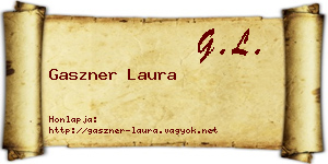 Gaszner Laura névjegykártya